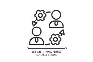 Onboarding pixel perfect linear icon, an Icon by IMG Visuals