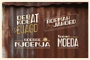 Poespa Indah - Old Type, a Sans Serif Font by ikiiko (Thumbnail 4 of 6)