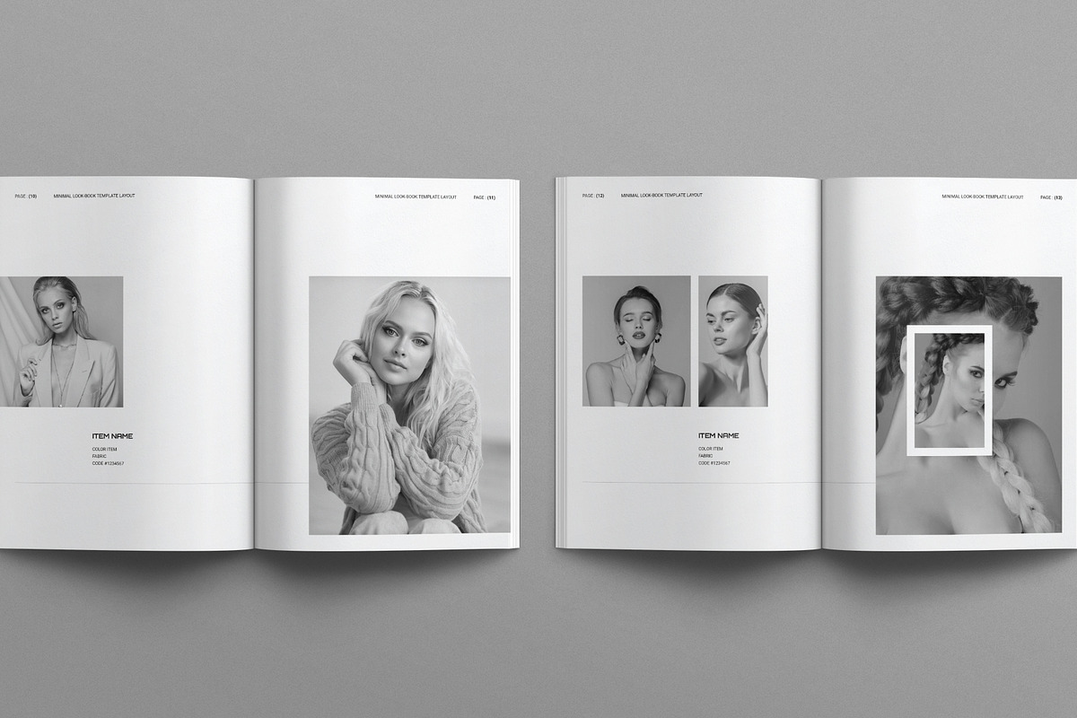 Lookbook Template Layout, a Magazine Template by E-Type (Photo 5 of 8)