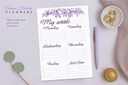 Planners Cosmos Flowers, a Stationery Template by L- design studio (Thumbnail 4 of 4)