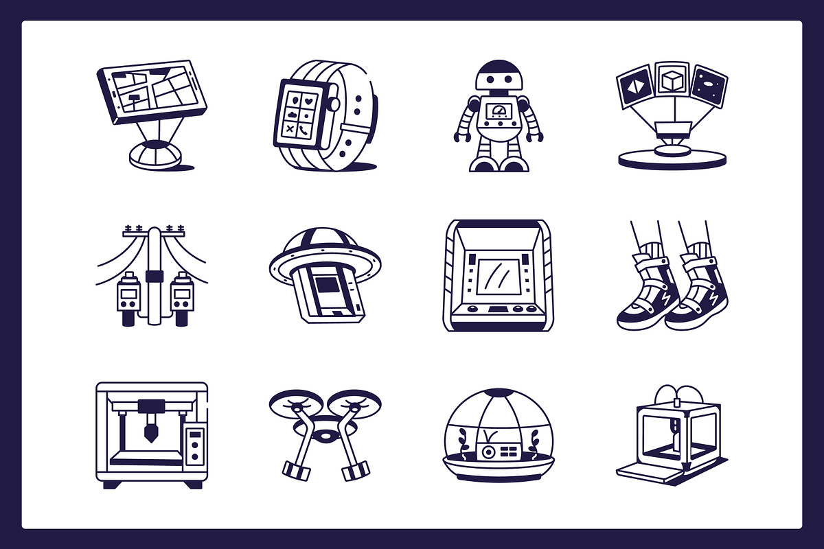 Future City Drawing Art, an Outline Icon by Vectors Market (Photo 6 of 9)