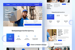 Shipping & Delivery Landing Page