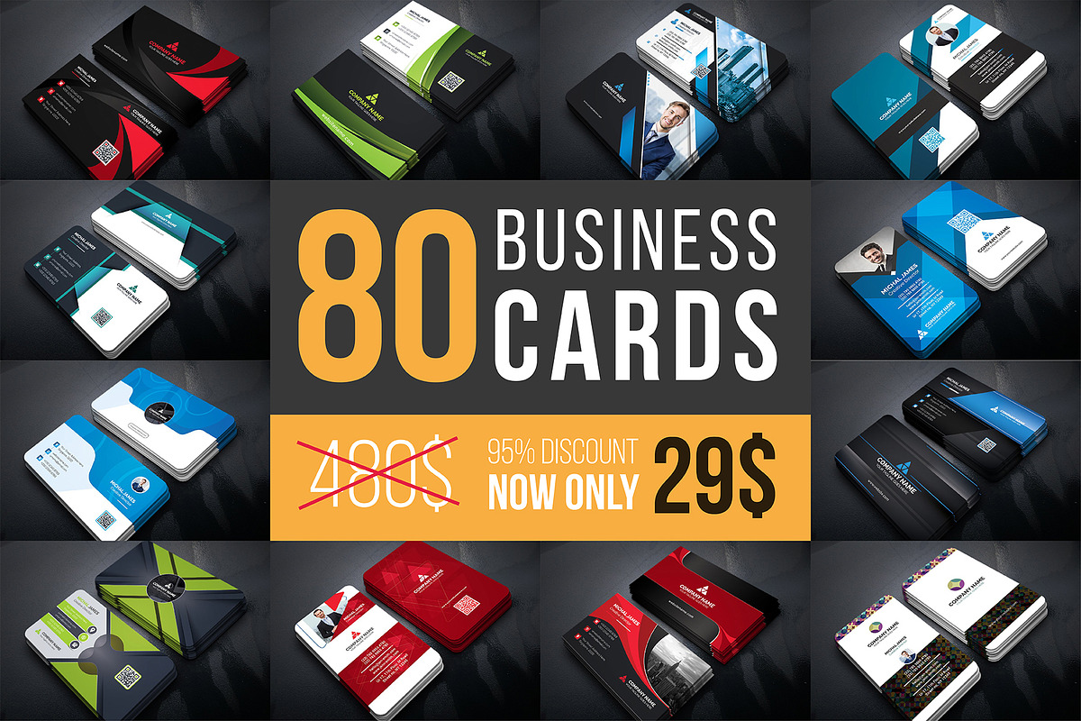 Business Cards Mega Bundle, a Business Card Template by Curve Design (Photo 1 of 6)