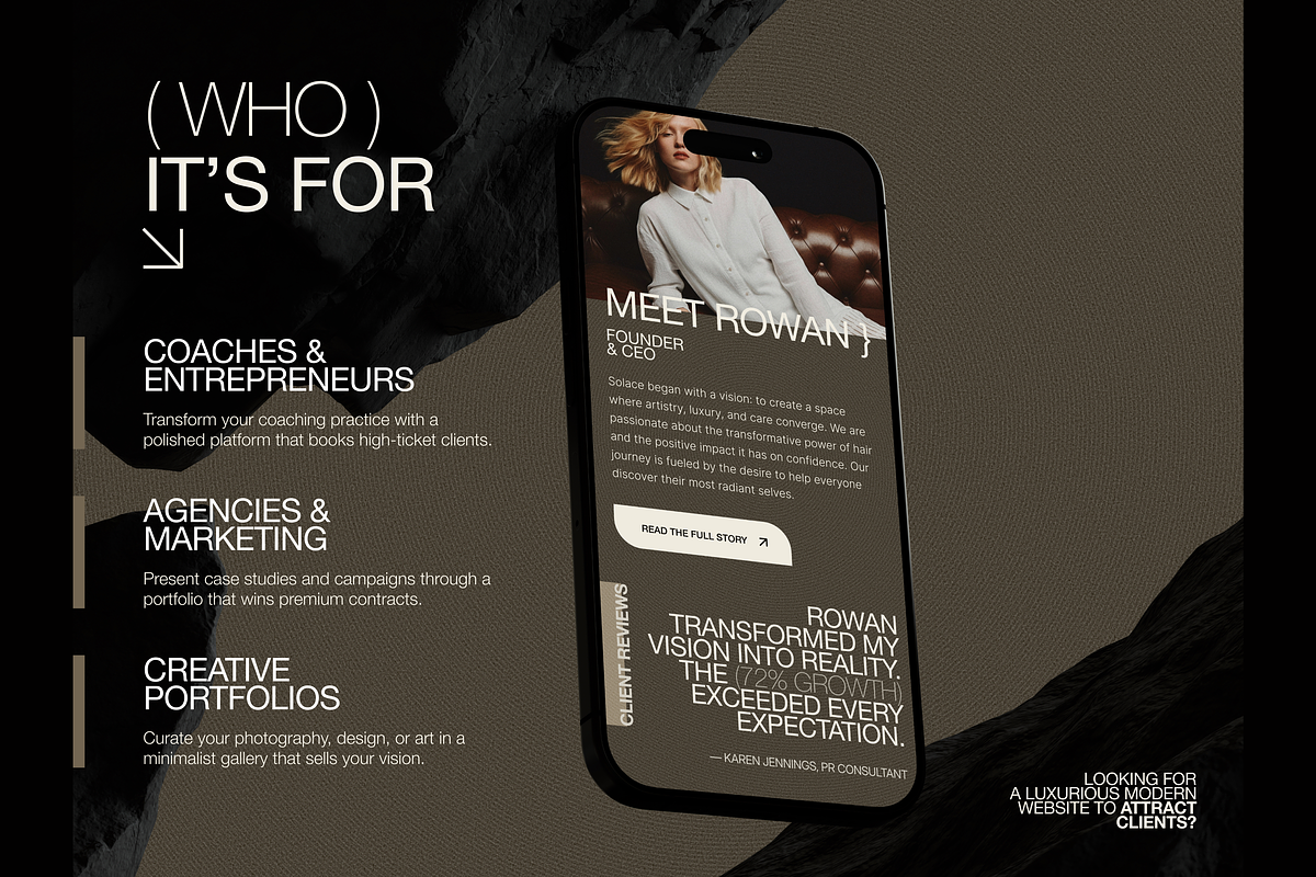 Bold Squarespace Template, a Squarespace Template by Glowup Online (Photo 3 of 9)