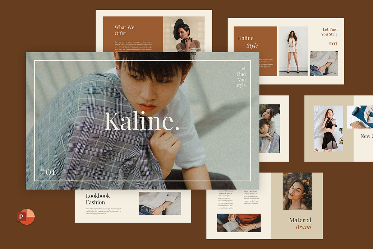 Kaline - Fashion PowerPoint, a Presentation Template by Biwarastudio (Photo 1 of 5)