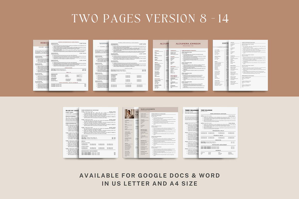 Resume Template Bundle, a Resume Template by bonadigitals (Photo 5 of 8)