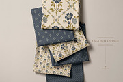 Vintage Blue Cottage Floral Patterns, a Pattern Graphic by Eclectic Anthology (Thumbnail 4 of 16)