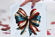 Patriotic USA Bow Clipart Bundle, an Illustration by SVGArt (Thumbnail 8 of 9)