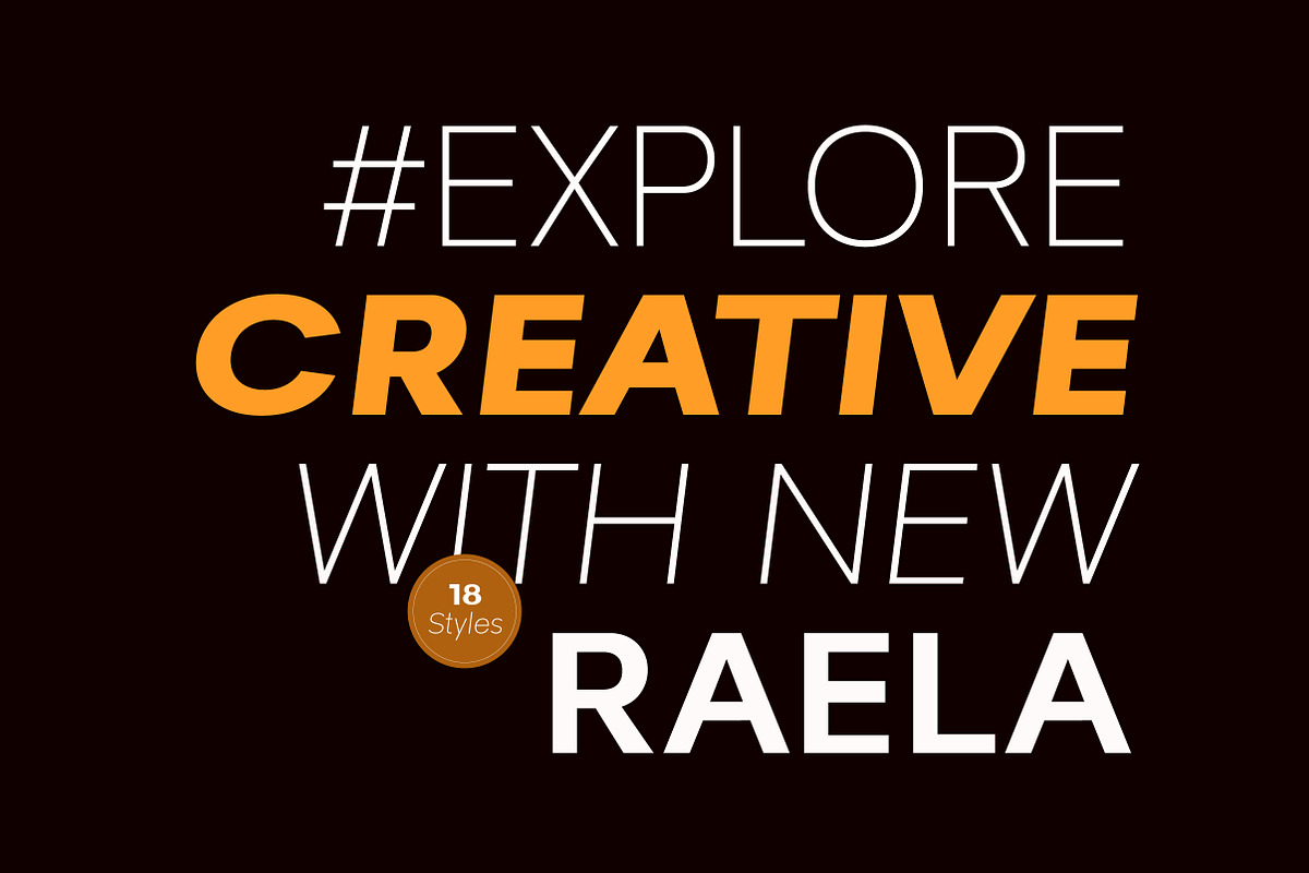 Raela – Modern Geometric Sans, a Sans Serif Font by Lettertype Studio (Photo 4 of 10)