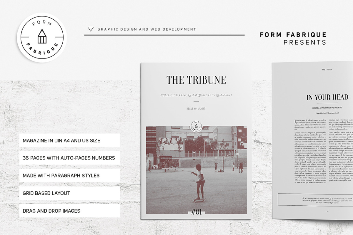 Tribune Magazine, a Magazine Template by Form Fabrique (Photo 1 of 20)