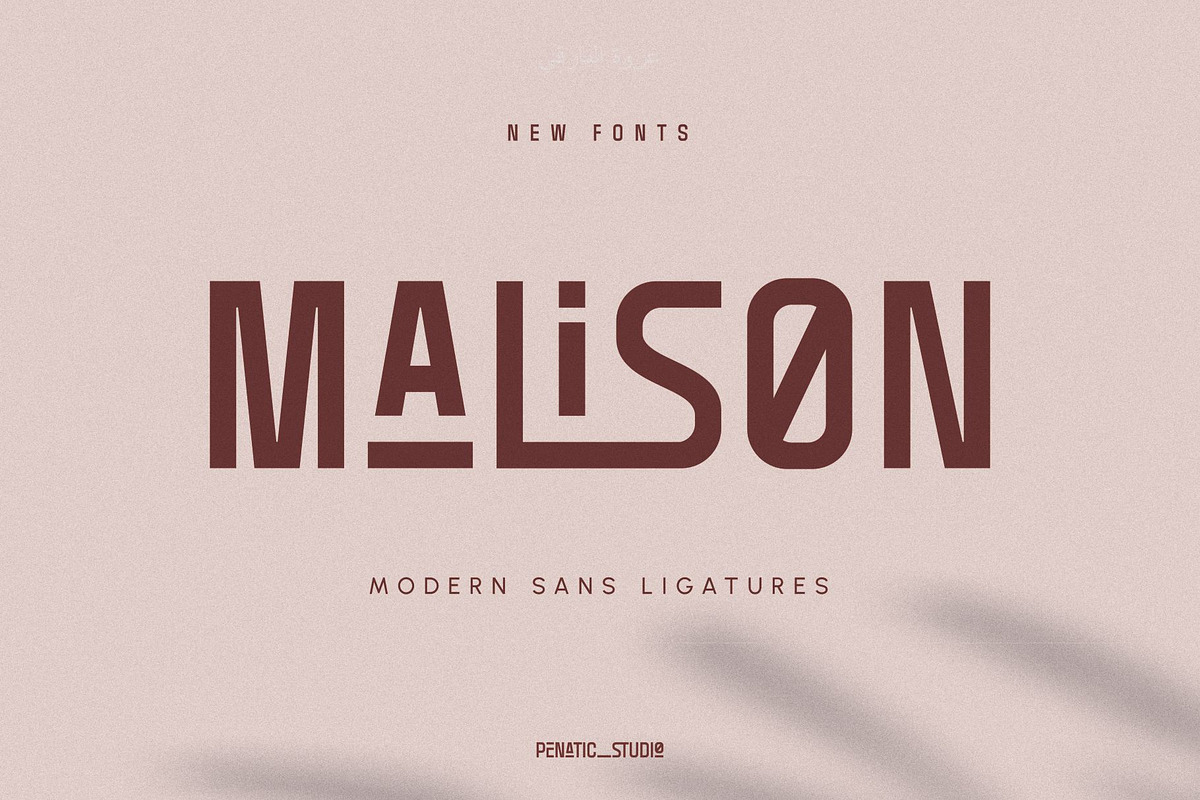 MALISON, a Sans Serif Font by Penatic Studio (Photo 1 of 10)