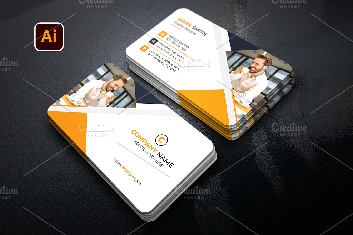 Corporate Business Card, a Business Card Template by Sofir Nayeem