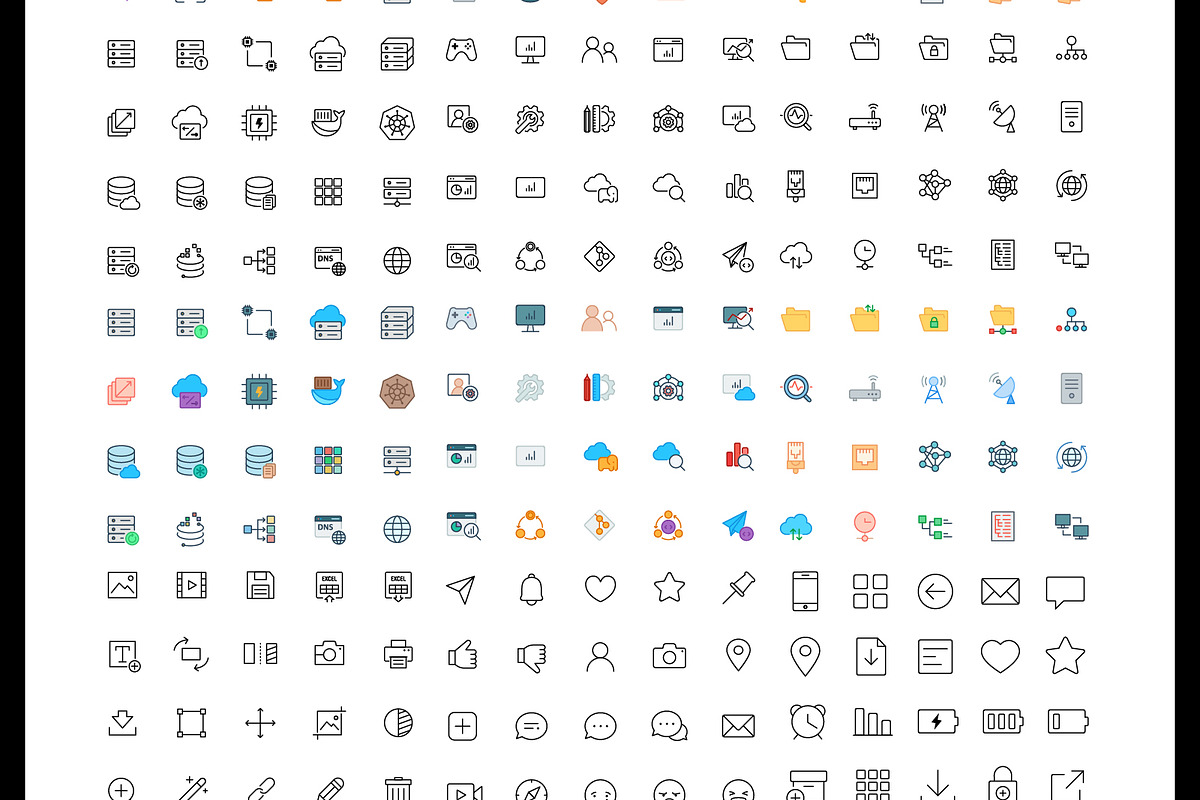 3000+ Mega Bundle line&color Icons, an Outline Icon by Design Present (Photo 15 of 19)
