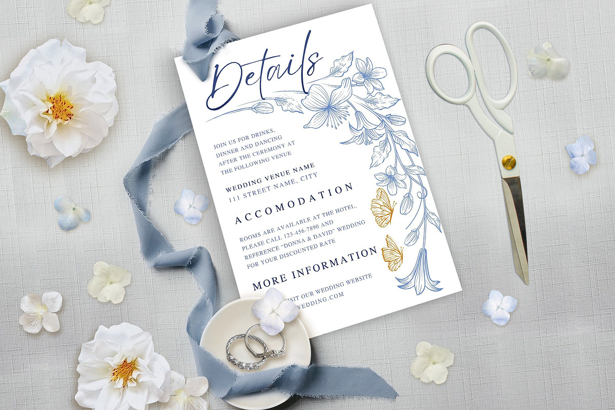 Lovebirds Wedding Invite Bundle, an Invitation Template by Shwet Art (Photo 5 of 8)