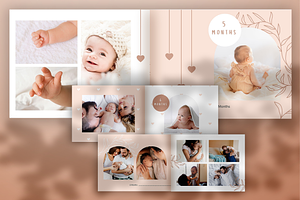 Baby Photo Book Template. Freebie!