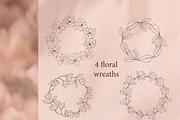 Hand drawn magnolia flowers set, an Object Illustration by RaDavCrafts (Thumbnail 7 of 8)