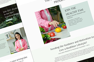 Health And Wellness Website Template