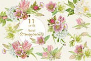 PINK TOOLBOX-70+DesignElements, an Illustration by watercolorwild.graphics (Thumbnail 4 of 13)