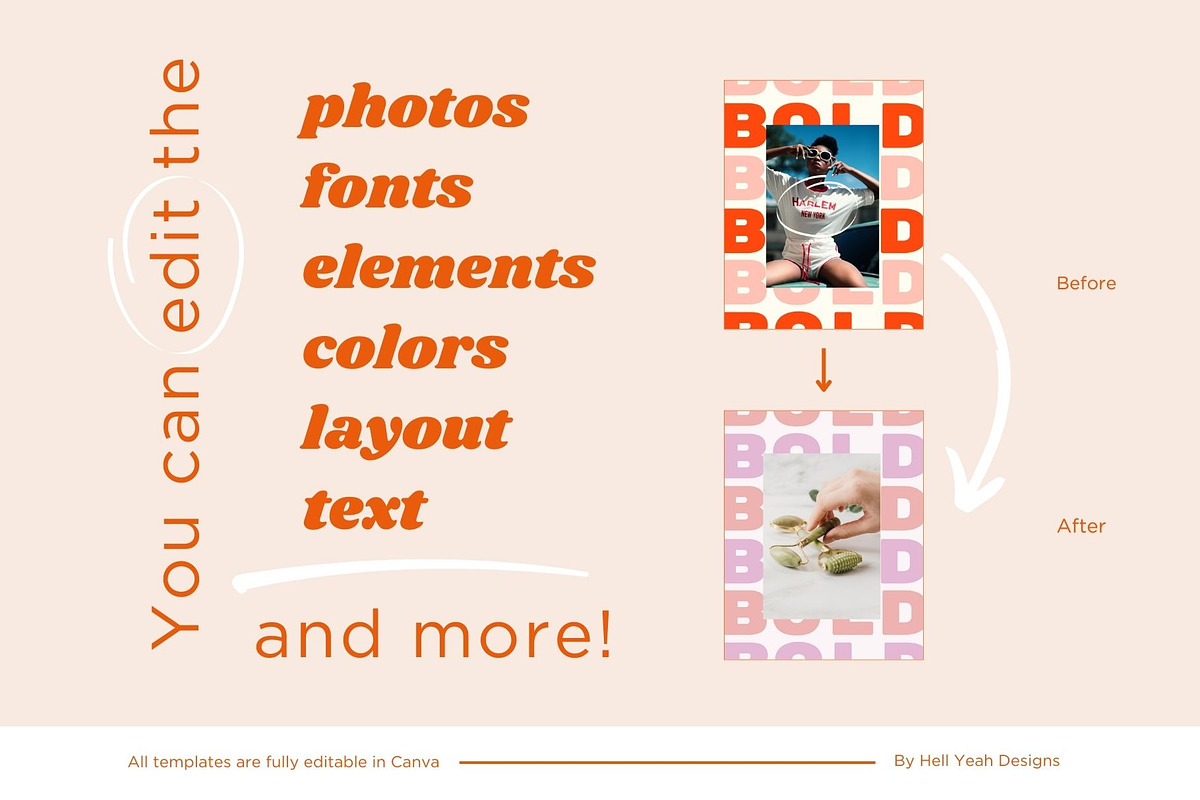 Bold Instagram Post Templates preview 6
