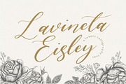Lavineta Eisley - Calligraphy Font, a Script Font by Balpirick Studio (Thumbnail 1 of 7)