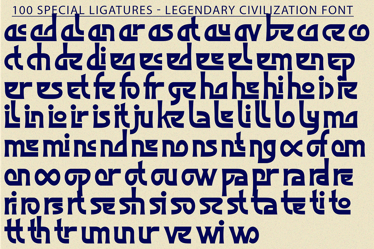 Legendary Civilization Font, a Serif Font by 177Studio (Photo 7 of 8)