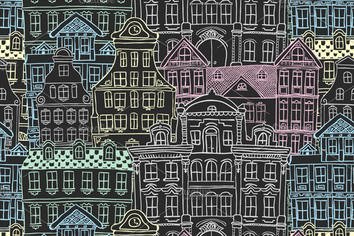 5 Doodle Seamless Patterns preview 3