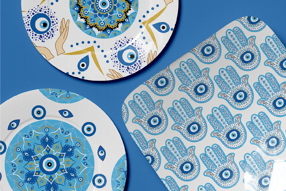 Nazar bonchuk evil eyes patterns, a Pattern Graphic by Michiru13 (Photo 14 of 24)