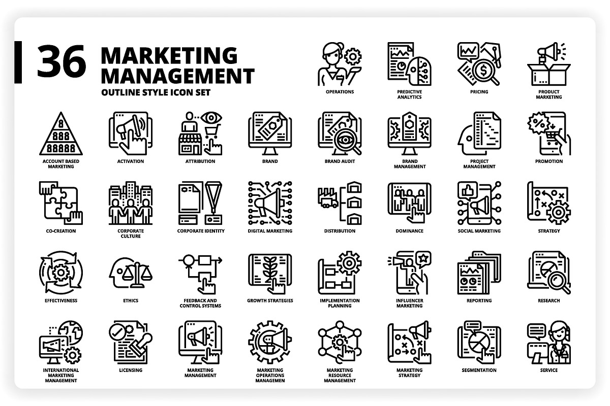 3,600 Icons x3 Styles, an Outline Icon by monkik (Photo 203 of 299)