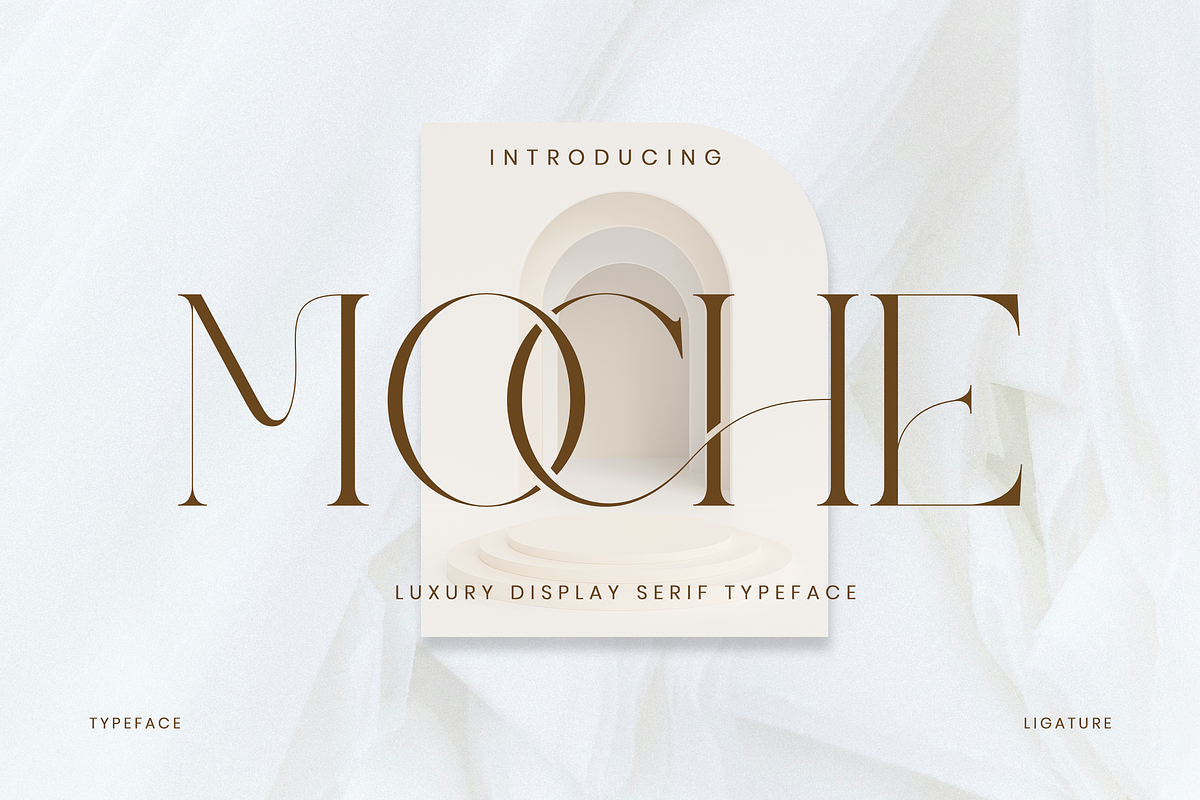 Moche - Luxury Serif Font, a Serif Font by Aqeel_Art (Photo 1 of 12)