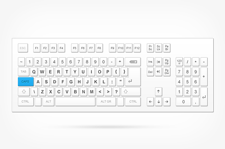 Full layout keyboard