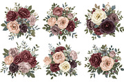 Elegant cream, pink floral clipart, an Illustration by Amazin_art (Thumbnail 4 of 5)