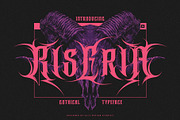 Riseria Typeface, a Blackletter Font by alit design (Thumbnail 1 of 20)