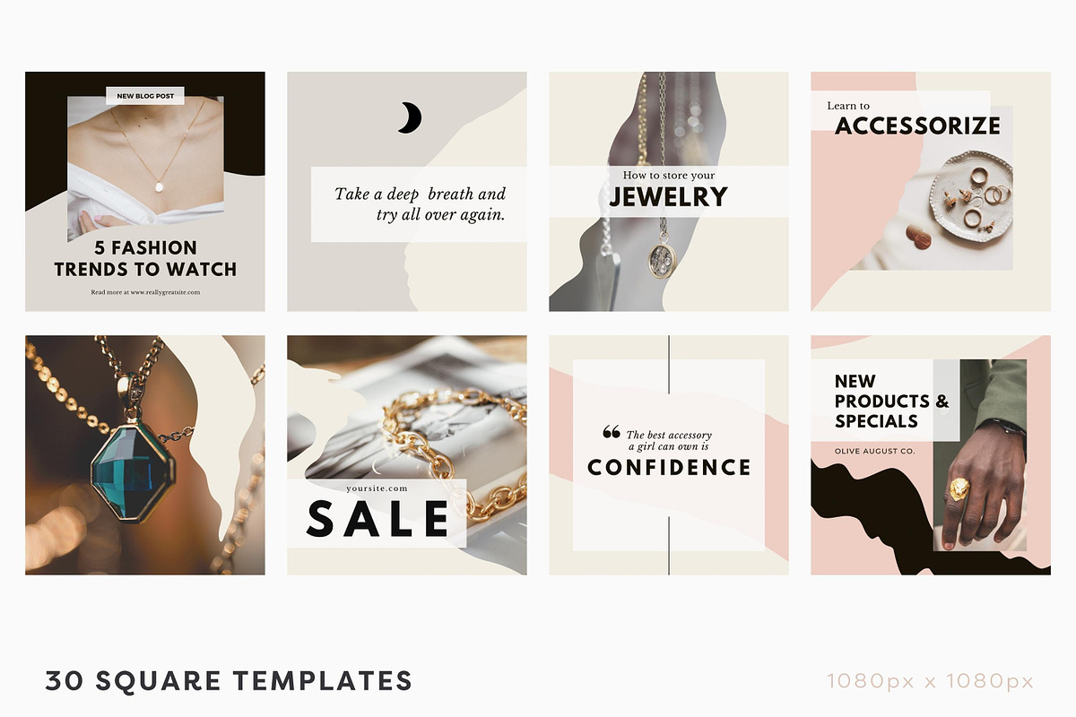 Instagram Templates for Canva, a Social Media Template by ILLONA GRAPHICS (Photo 7 of 12)