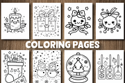 Cute Decorative Christmas Coloring, a Seasonal Illustration by Design Station (Thumbnail 3 of 3)