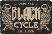Black Cycle Font DUO