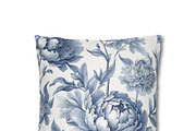 Blue Peony Floral Pattern, a Pattern Graphic by elfy creative (Thumbnail 2 of 3)