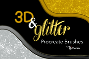 Procreate Glitter Brush and 3D, a Brush Add-On by byMariZen (Thumbnail 4 of 4)
