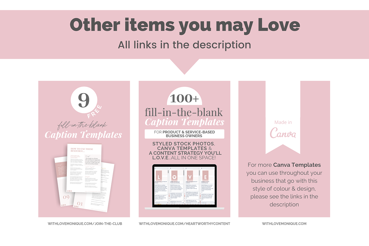 30 Instagram Post Templates, a Social Media Template by With Love Monique (Photo 9 of 9)