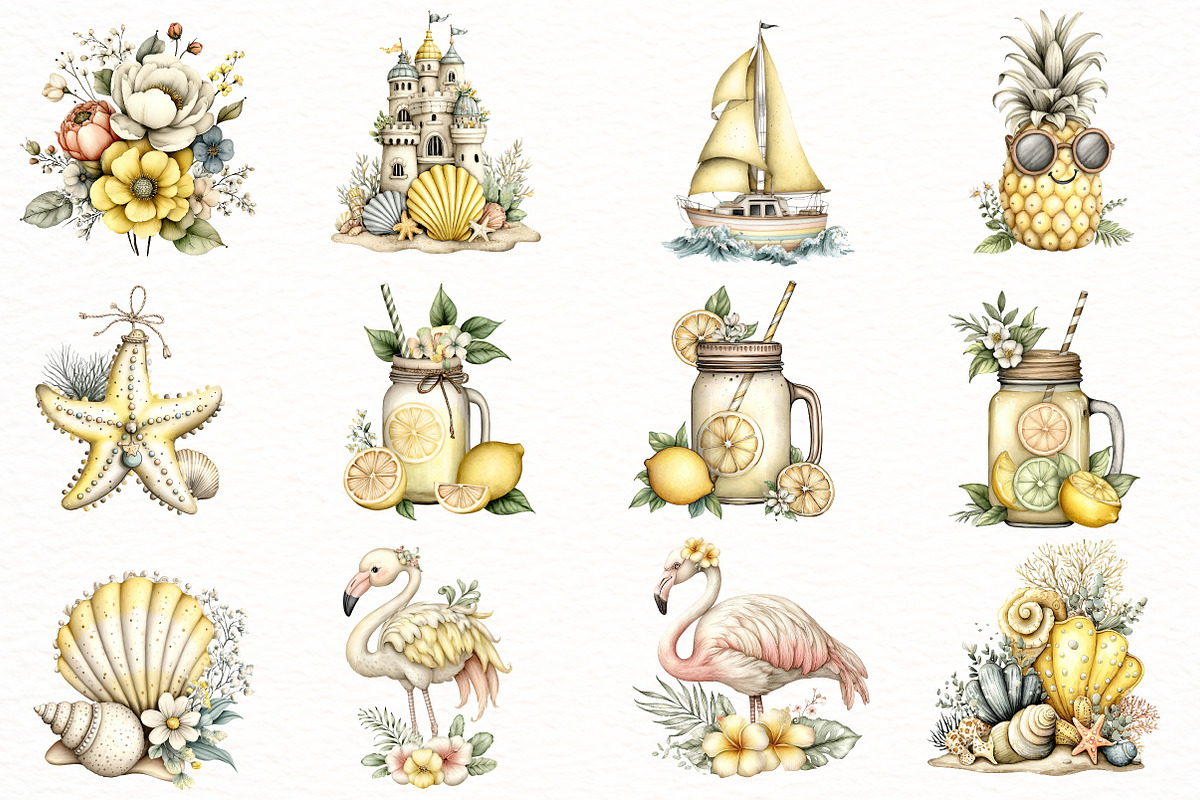 Whimsical Summer clipart, an Illustration by Designworld (Photo 4 of 5)