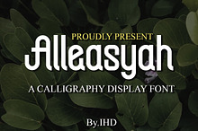 Alleasyah Calligraphy Display Font