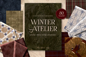 80 Hand-Painted Vintage Backgrounds, a Background Graphic by Mio Buono