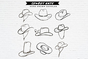 Cowboy Hat Western Doodles Bundle, a Sport Illustration by Guavanaboy (Thumbnail 1 of 3)