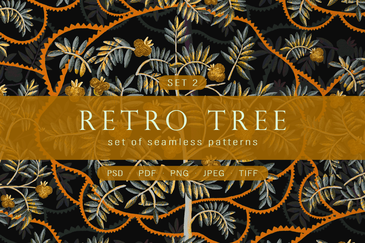 Retro tree - Set 2, a Pattern Graphic by Yummy (Photo 1 of 11)
