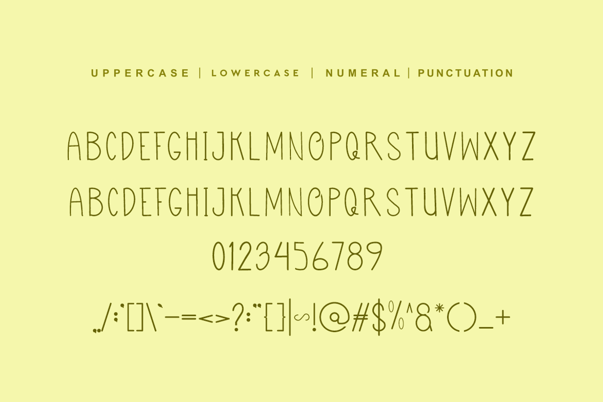 Shake Glike Font, a Sans Serif Font by QR Design Studio (Photo 5 of 6)