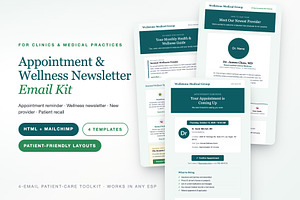 Healthcare Email Kit — 4 Emails