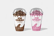 Ice Cream Cup Packaging Mockup, a Cups & Container Mockup by Unerispace (Thumbnail 2 of 5)
