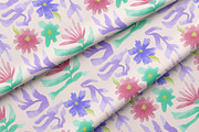 Applique Watercolor Floral Pattern, a Pattern Graphic by BAGIRA | Studio (Thumbnail 5 of 6)