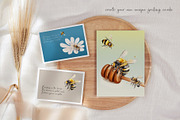 Watercolor Bee Set, an Animal Illustration by Dazzling Art Boutique (Thumbnail 3 of 5)