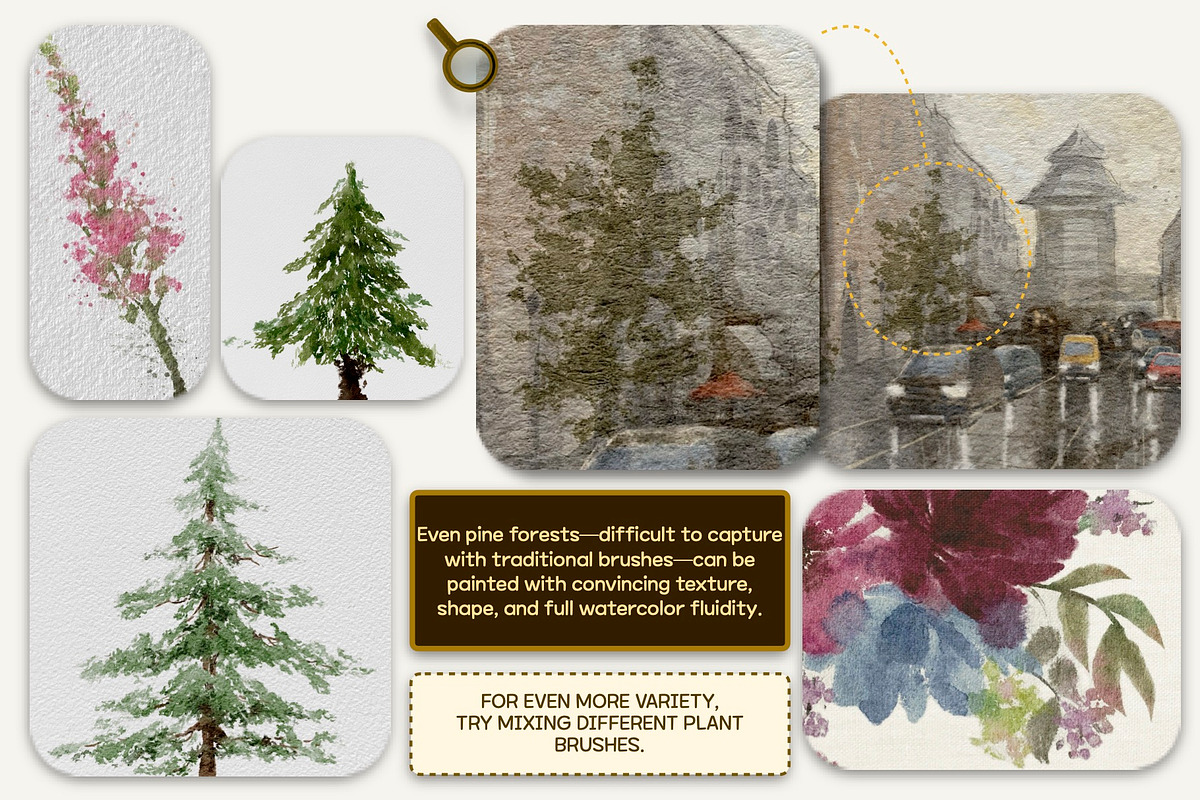 Authentic WATERCOLOR BRUSHES by Seo, a Brushes & More by Illustration by Seo (Photo 23 of 33)