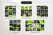 Fitness Coach Social Media Bundle, a Social Media Template by DigiPax (Thumbnail 3 of 10)